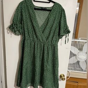 Lightweight dress, flowy and silky.